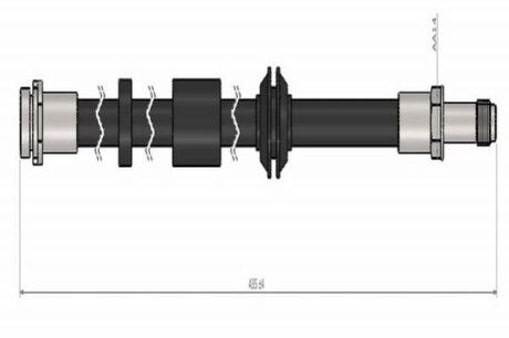 Шланг гальмівний передній CAVO C900 505A