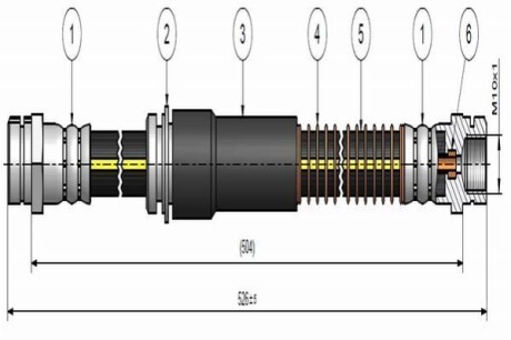 Шланг гальмівний передній CAVO C900 617A