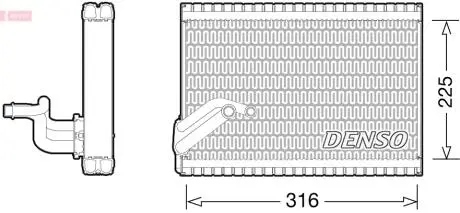 Испаритель, кондиционер DENSO DEV21003