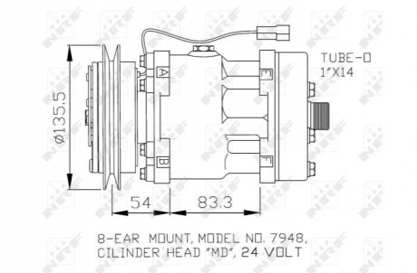 Компресор, Кондиціонер NRF 32074