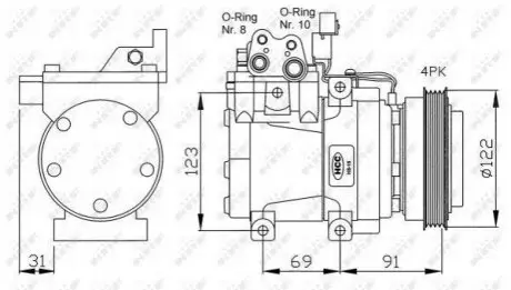 Компрессор, кондиционер NRF 32200G