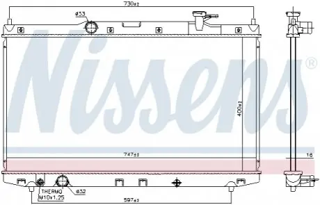 Ч?ДВИГАТЕЛЬ HONDA ODNICA NISSENS 606841