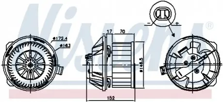 DMUCHAWA CITROEN C5 00- NISSENS 87228