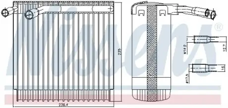 Испаритель, кондиционер NISSENS 92129