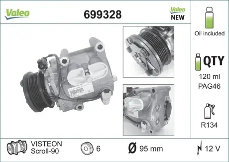 Компресор, Кондиціонер Valeo 699328