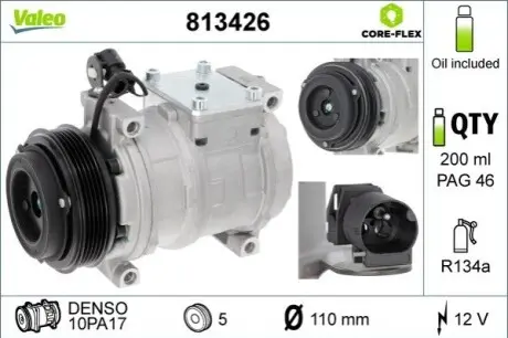 Компрессор, кондиционер Valeo 813426
