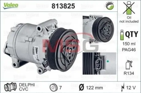 Компрессор, кондиционер Valeo 813825
