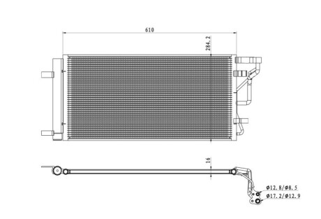 Конденсатор, кондиционер NRF 350491