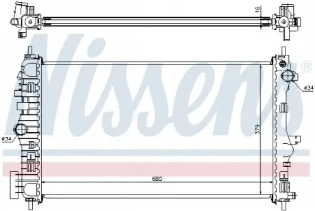 Радиатор охлаждения NISSENS 630712