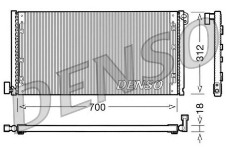 Конденсер кондиціонера DENSO DCN12001