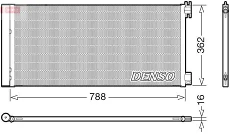 Конденсер кондиционера DENSO DCN23042