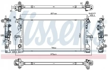 Ч?ODNICA ДВИГАТЕЛЯ FIAT NISSENS 606756