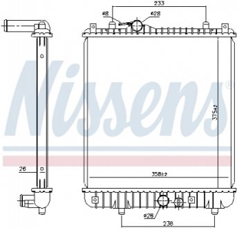 Ч?ODNICA ДВИГАТЕЛЯ OPEL NISSENS 630787 (фото 1)