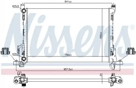 Радіатор охолоджування NISSENS 630803