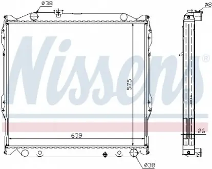 Радіатор охолоджування NISSENS 64636A