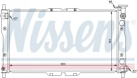 Радиатор охлаждения NISSENS 66656