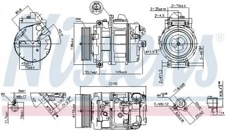 Компресор кондиціонера NISSENS 890069