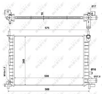 Ч?ОДНИКА ДВИГАТЕЛЯ FORD NRF 50130A