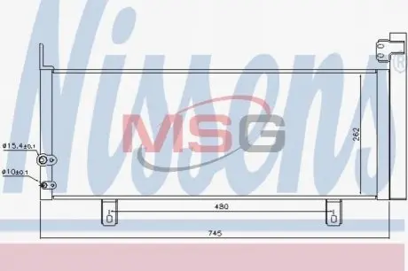 Конденсер кондиционера NISSENS 940499