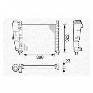 РАДИАТОР FIAT UNO 1.1 MAGNETI MARELLI BM129