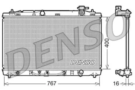 Радіатор охолоджування DENSO DRM50030