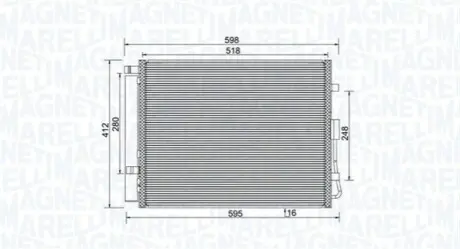 Конденсер кондиціонера MAGNETI MARELLI BC984