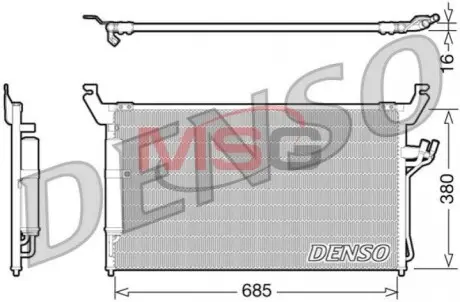 Конденсер кондиціонера DENSO DCN46013