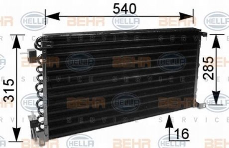 Конденсер кондиціонера HELLA 8FC 351 036-041