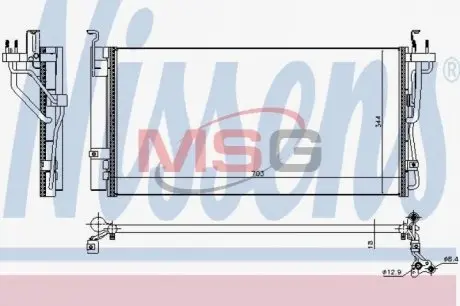 Конденсер кондиционера NISSENS 940552