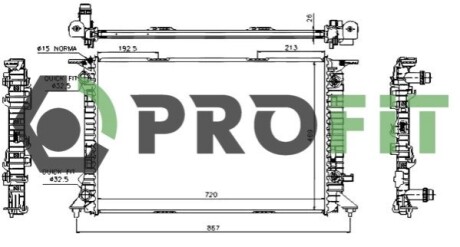 Радіатор охолоджування PROFIT 1740-0021