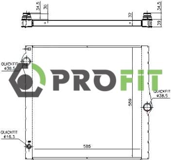 Радіатор охолоджування PROFIT 1740-0069