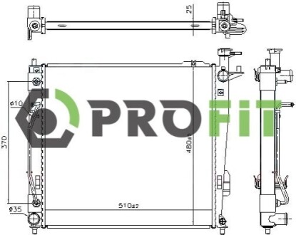 Радіатор охолоджування PROFIT 1740-0157