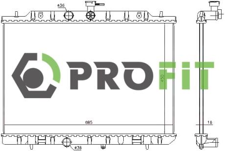 Радиатор охлаждения PROFIT 1740-0264