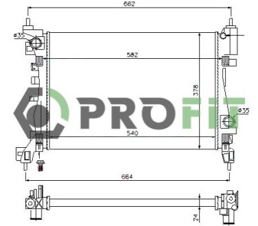 Радіатор охолоджування PROFIT 1740-0396