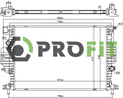 Радиатор охлаждения PROFIT 1740-0399