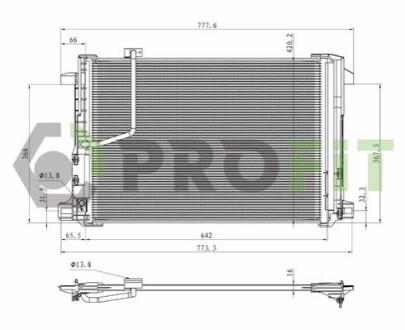 Конденсер кондиціонера PROFIT 1770-0305