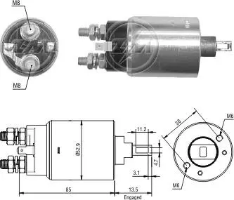 Втягуюче реле стартера ZM ZM2981