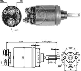 Реле втягуюче стартера ZM ZM541