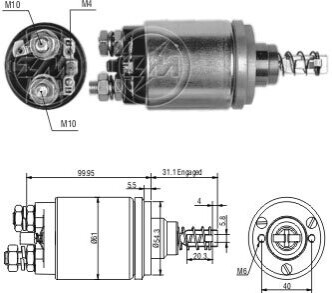 Реле втягуюче стартера ZM ZM542