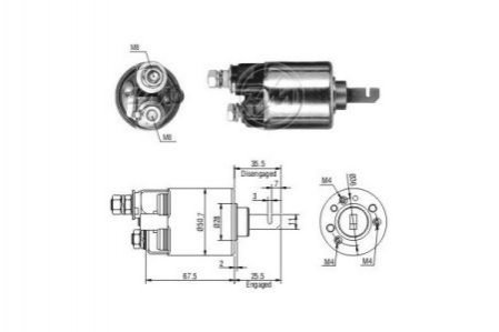 Втягуюче реле стартера ZM ZM607