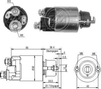 Втягуюче реле стартера ZM ZM702