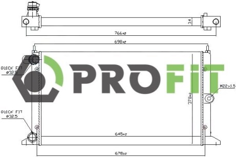 Радіатор охолоджування PROFIT 1740-0027