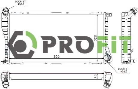 Радиатор охлаждения PROFIT 1740-0072