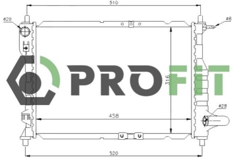 Радиатор охлаждения PROFIT 1740-0102