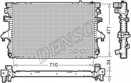 Радіатор охолоджування DENSO DRM32040