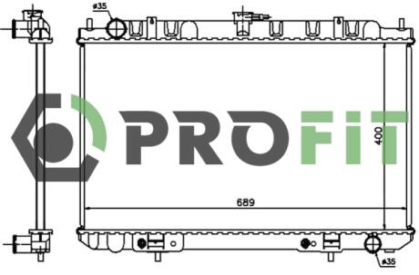 Радиатор охлаждения PROFIT 1740-0257