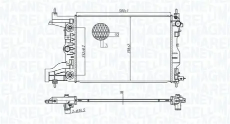 Радіатор охолоджування MAGNETI MARELLI BM1797