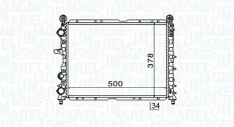 Радиатор охлаждения MAGNETI MARELLI BM1546