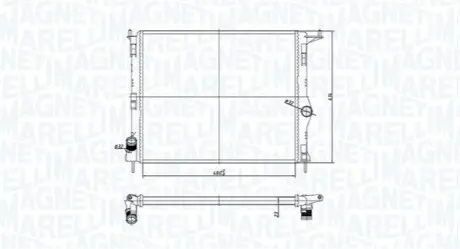 Радиатор охлаждения MAGNETI MARELLI BM1659