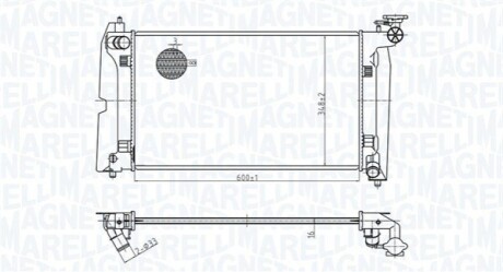 Радіатор охолоджування MAGNETI MARELLI BM1783